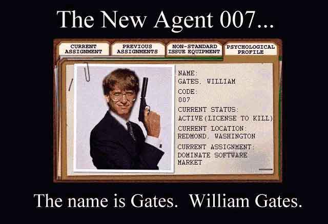 Id card for Bill Gates